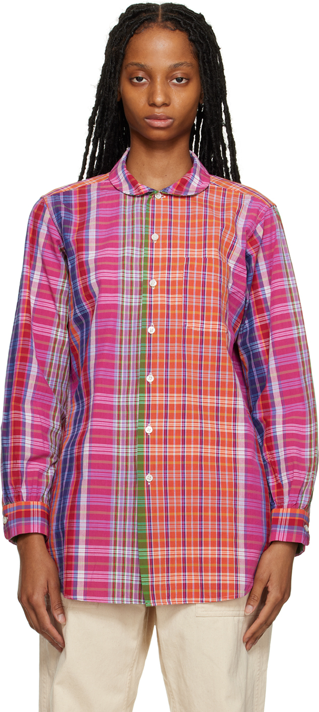 Engineered Garments Multicolor Rounded Collar Shirt In Es052 Multi Colour Co