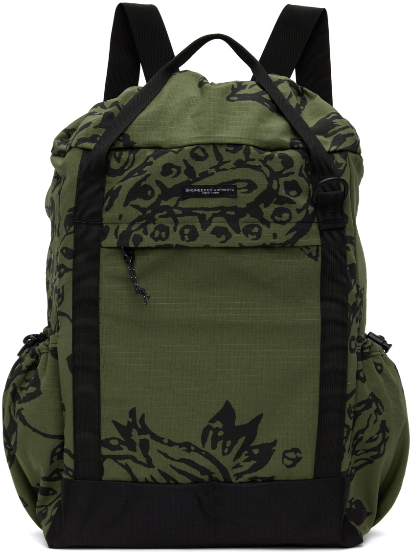 Khaki 3-Way Backpack by Engineered Garments on Sale