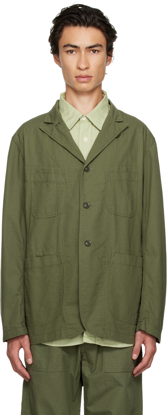 Engineered Garments: Khaki Bedford Jacket | SSENSE