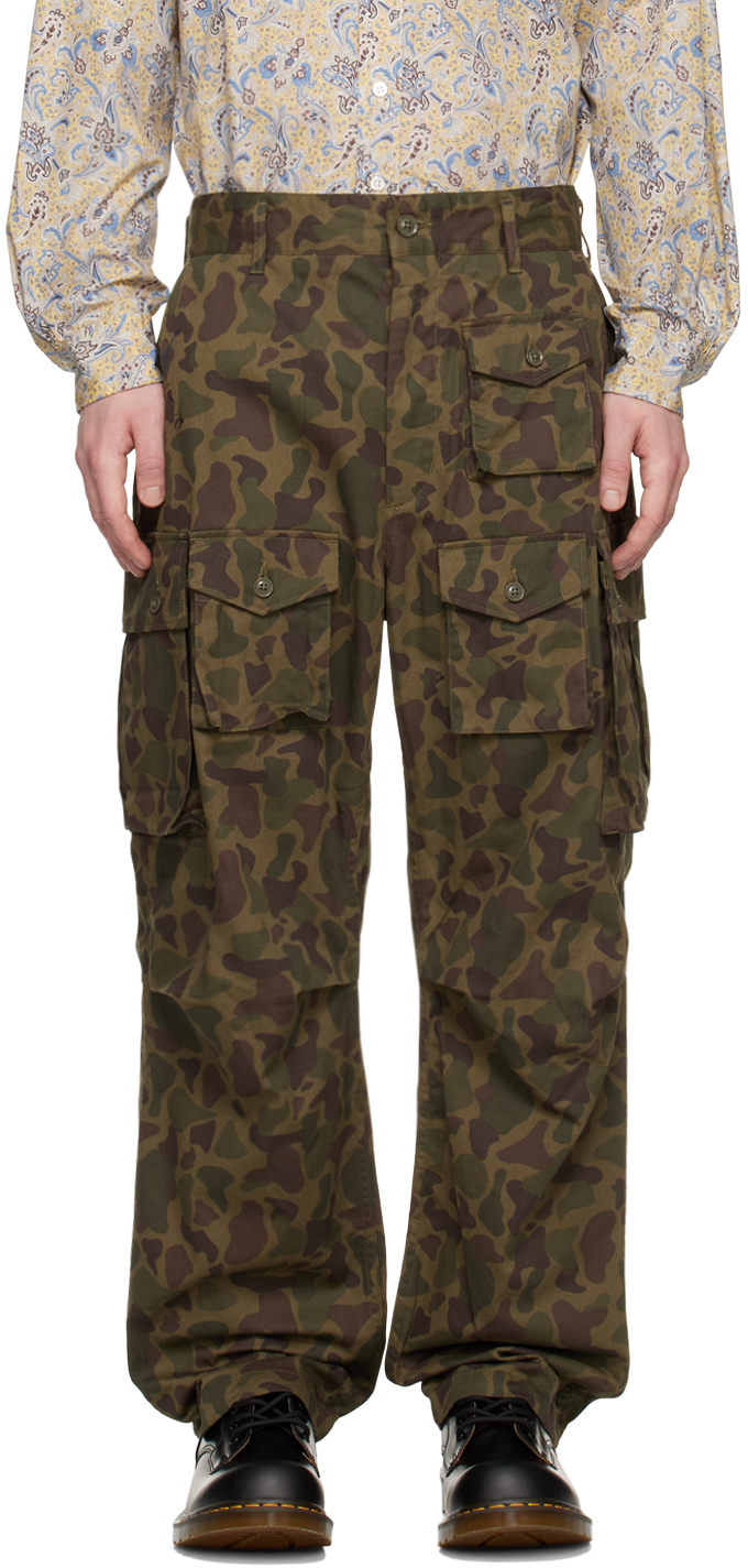 Khaki FA Cargo Pants by Engineered Garments on Sale