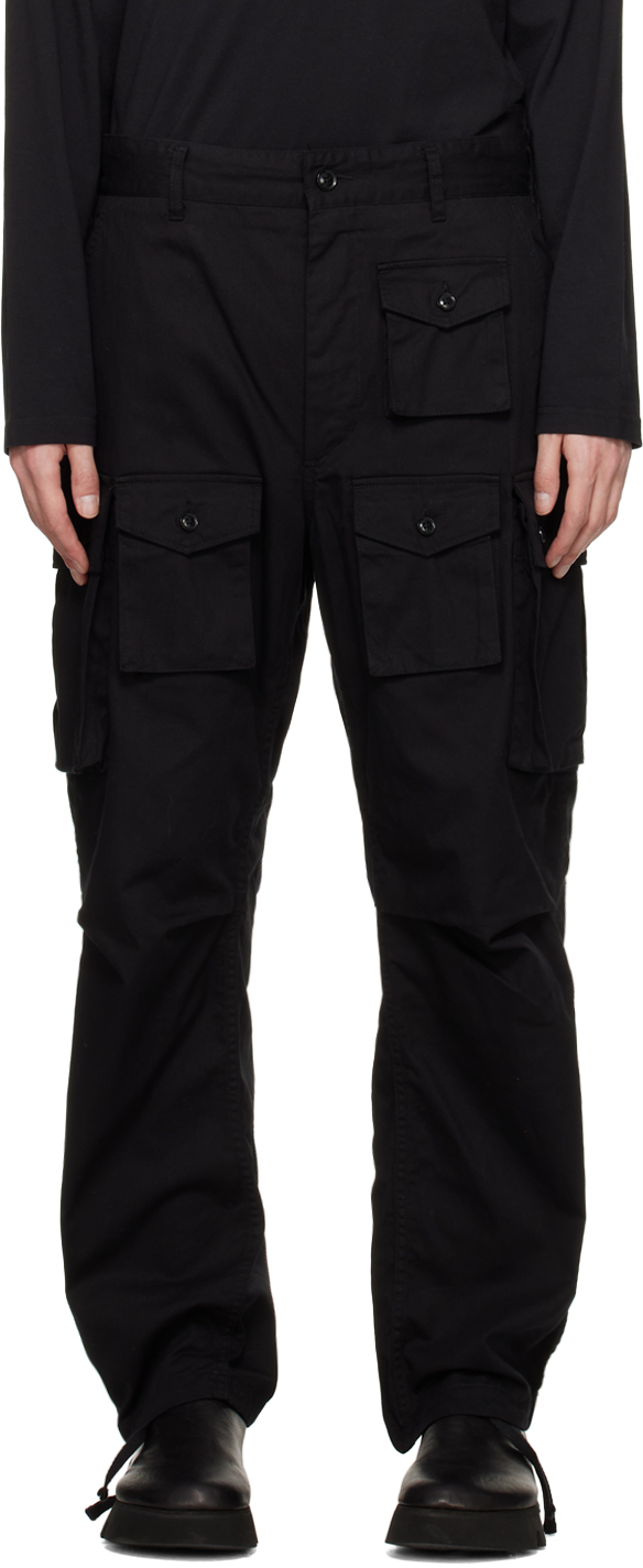 SSENSE Exclusive Black FA Cargo Pants by Engineered Garments on Sale