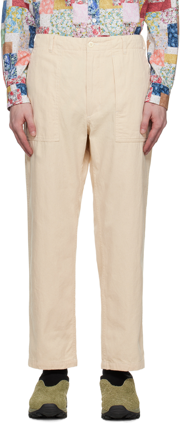Engineered Garments: Off-White Fatigue Trousers | SSENSE