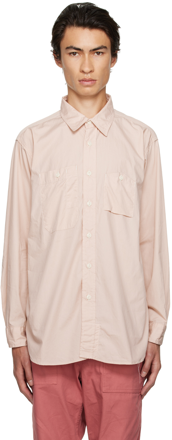 Engineered Garments Pink Work Shirt In Rk262 Pink Superfine