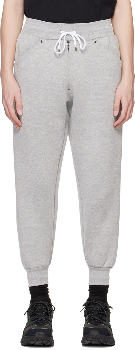Gray Tapered Lounge Pants by Fumito Ganryu on Sale