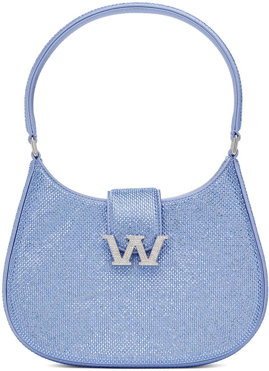 Alexander Wang: Blue Small W Legacy Bag | SSENSE