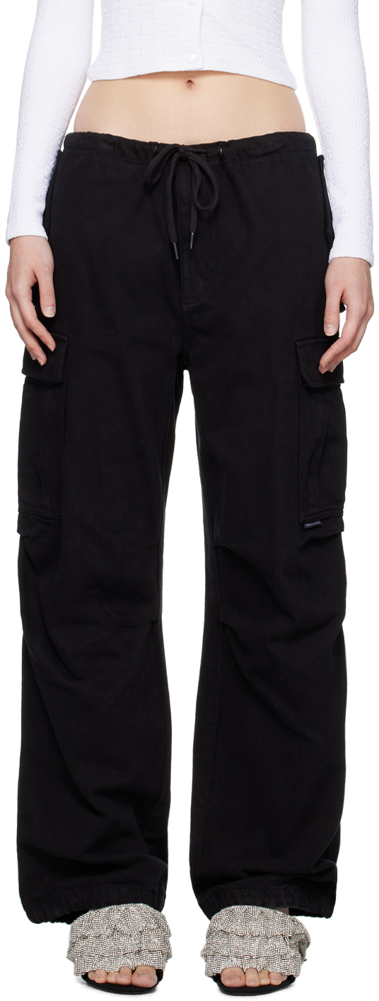 Alexander Wang Black Cargo Trousers