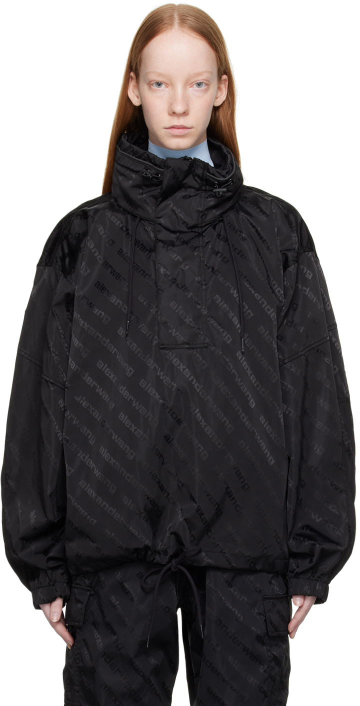 Alexander Wang Black Half-Zip Jacket