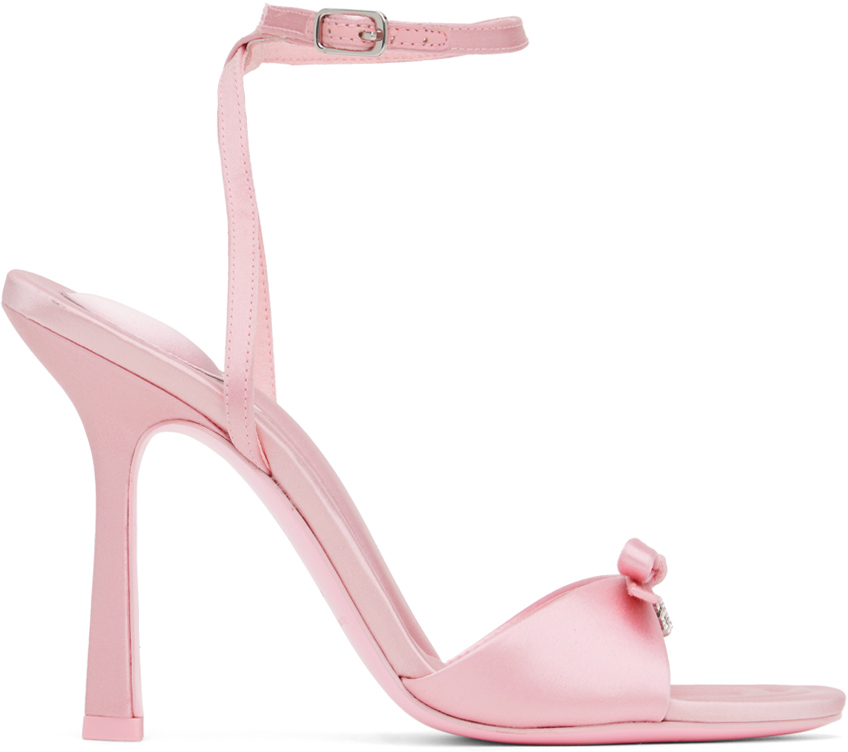 Alexander Wang Dahlia 105 Bow Sandals In Pink
