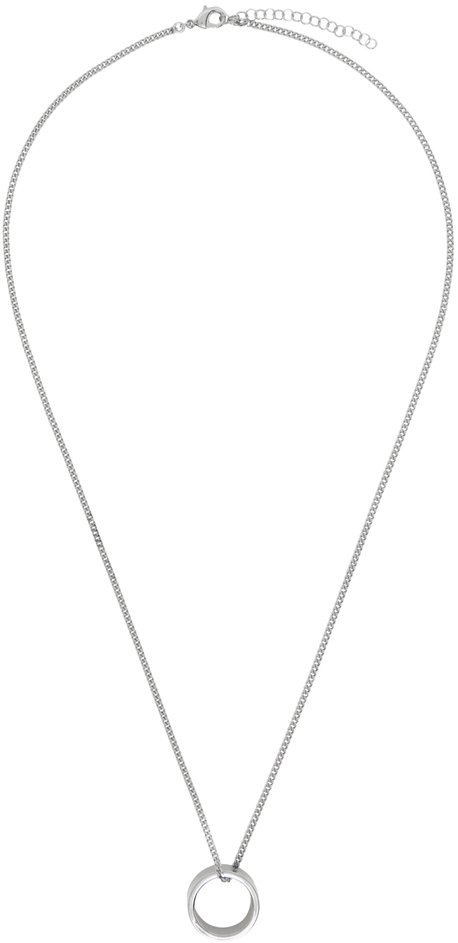 MM6 Maison Margiela Silver Minimal Necklace