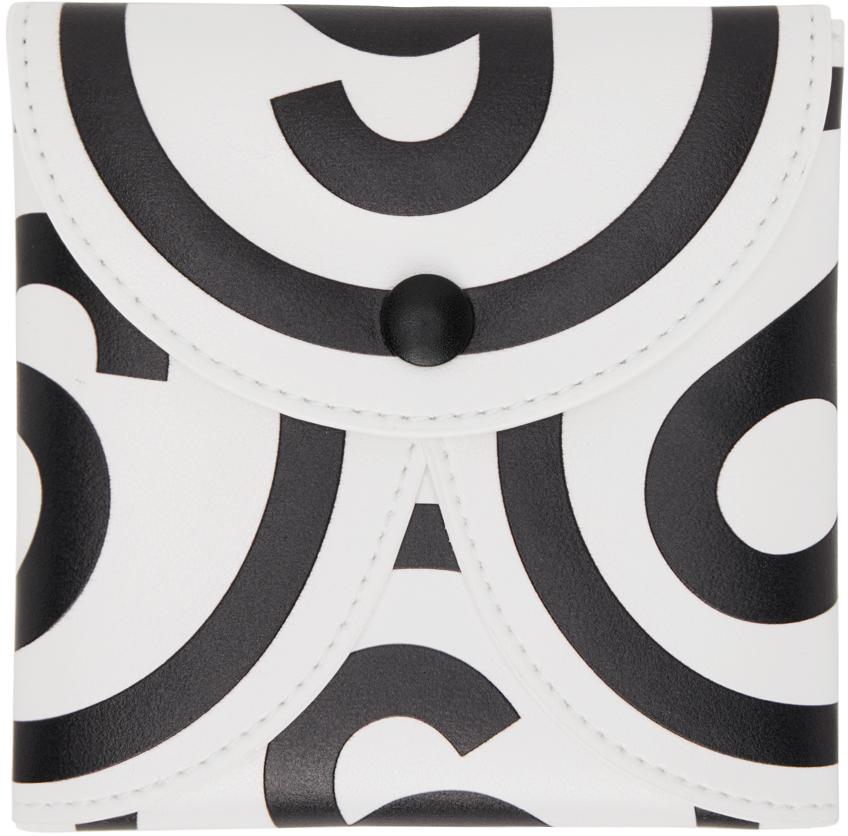 Mm6 Maison Margiela Logo-print Folding Wallet In White