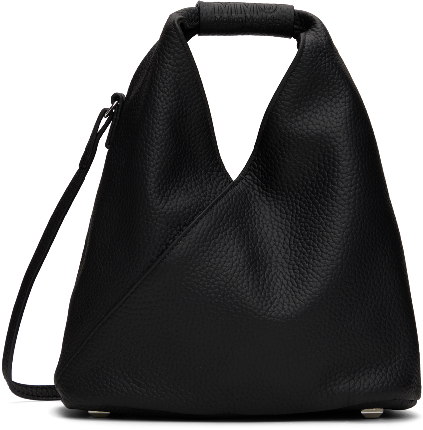 MM6 Maison Margiela Black Leather Crossbody Bag