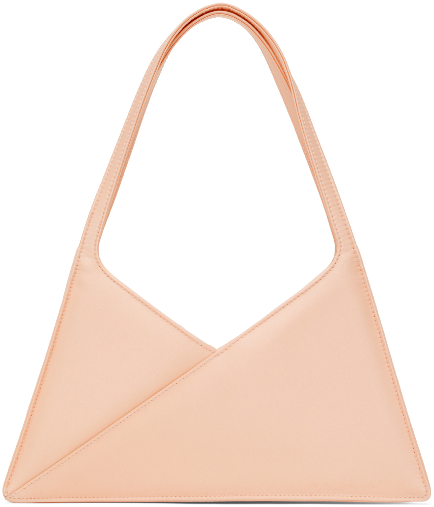 Mm6 Maison Margiela Pink Triangle 6 Shoulder Bag In T4266 Seashell Pink