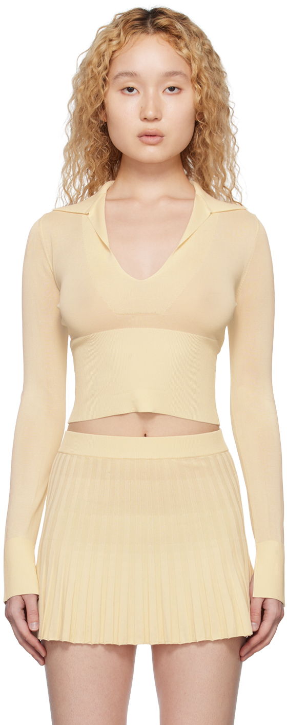 Aya Muse Beige Cerio Polo In Buttercream