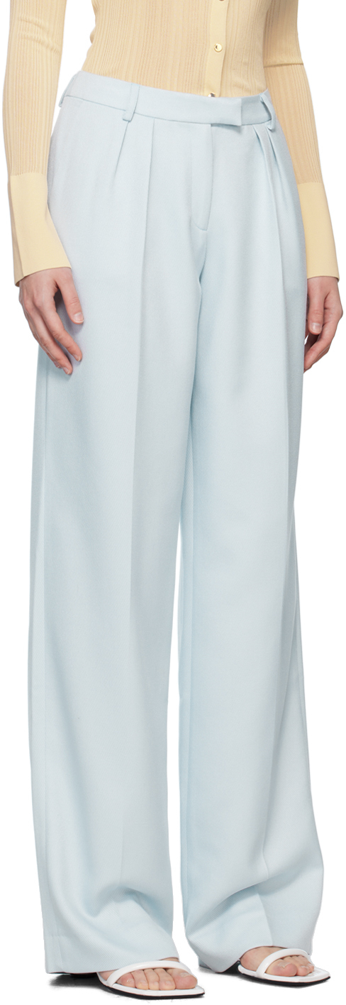 Shop Aya Muse Blue Auri Trousers In Sky Melt