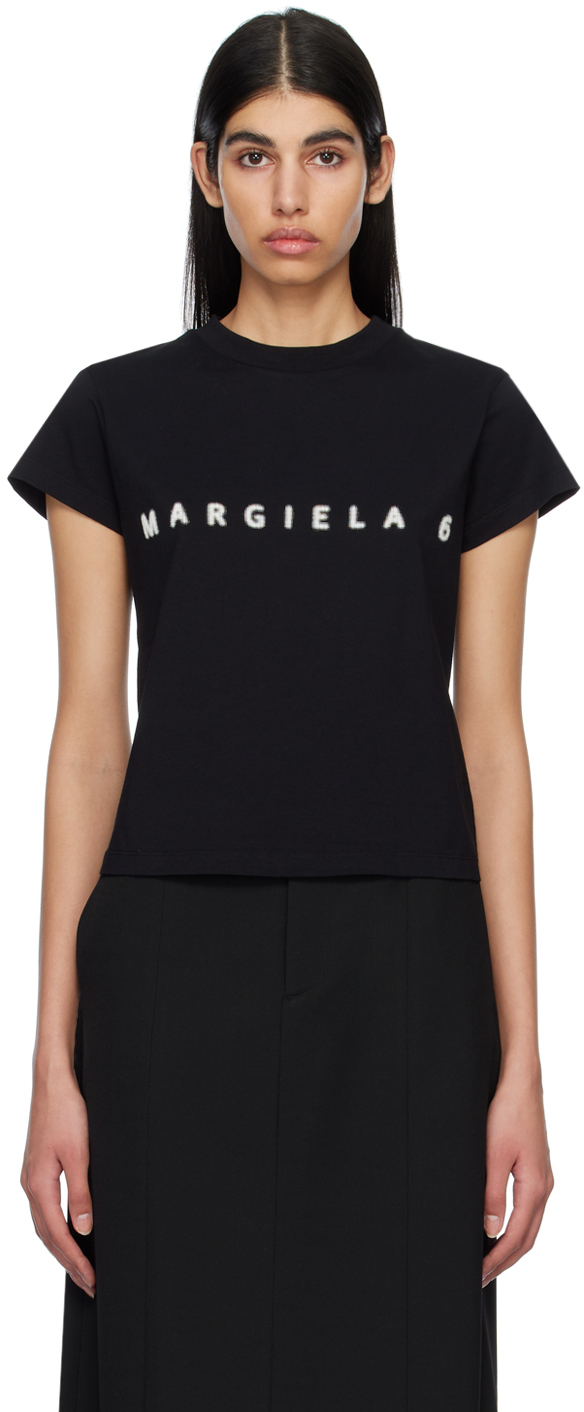 MM6 Maison Margiela Black Glow-In-The-Dark T-Shirt