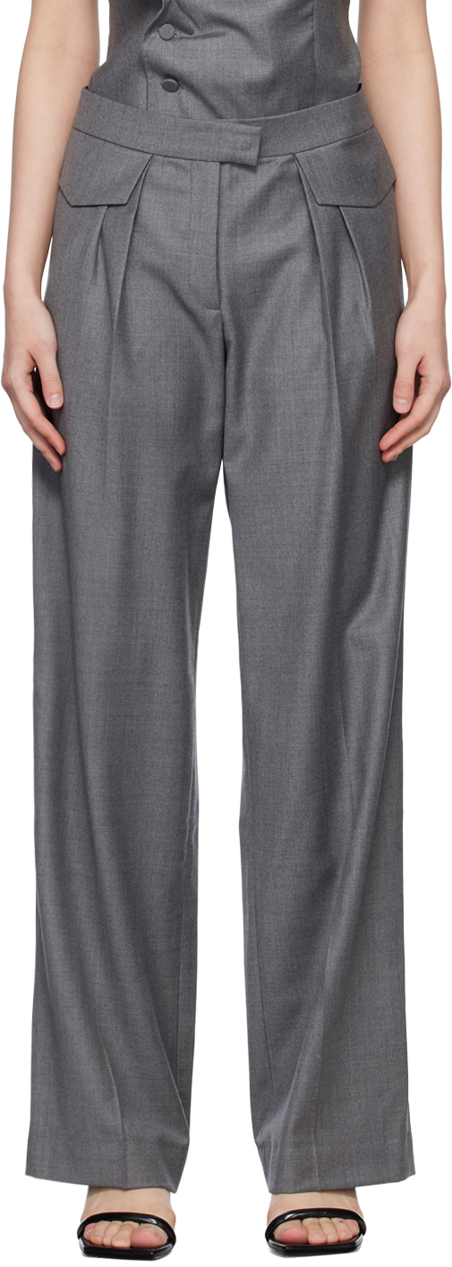 Shop Aya Muse Gray Grio Trousers