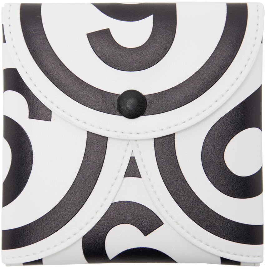 MM6 Maison Margiela: White & Black Origami 6 Wallet | SSENSE UK