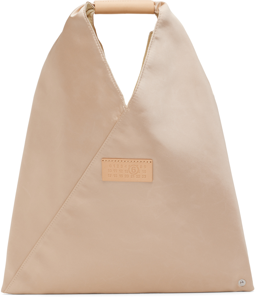 Pink Small Triangle Tote by MM6 Maison Margiela on Sale