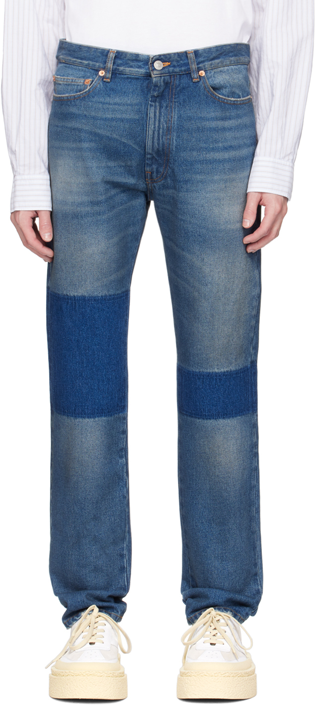 Mm6 Maison Margiela Mm6 Regular Fit 5 Pocket Skinny Jean In Blue