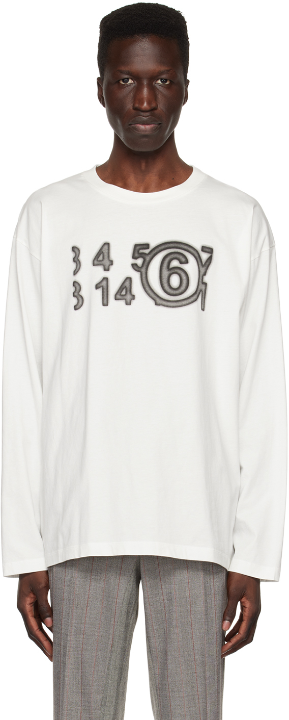 MM6 Maison Margiela Off-White Zoom Long Sleeve T-Shirt