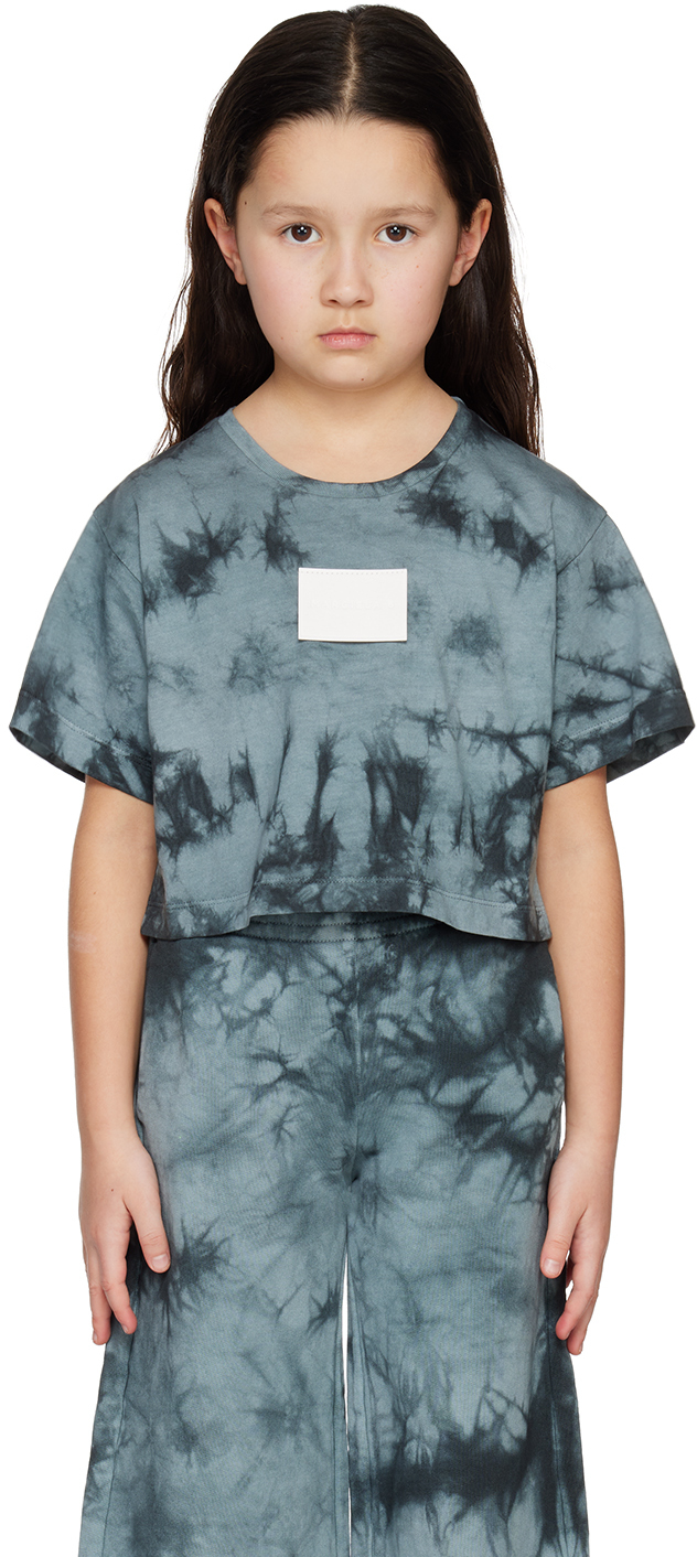 Kids Gray Tie-Dye T-Shirt by MM6 Maison Margiela | SSENSE Canada