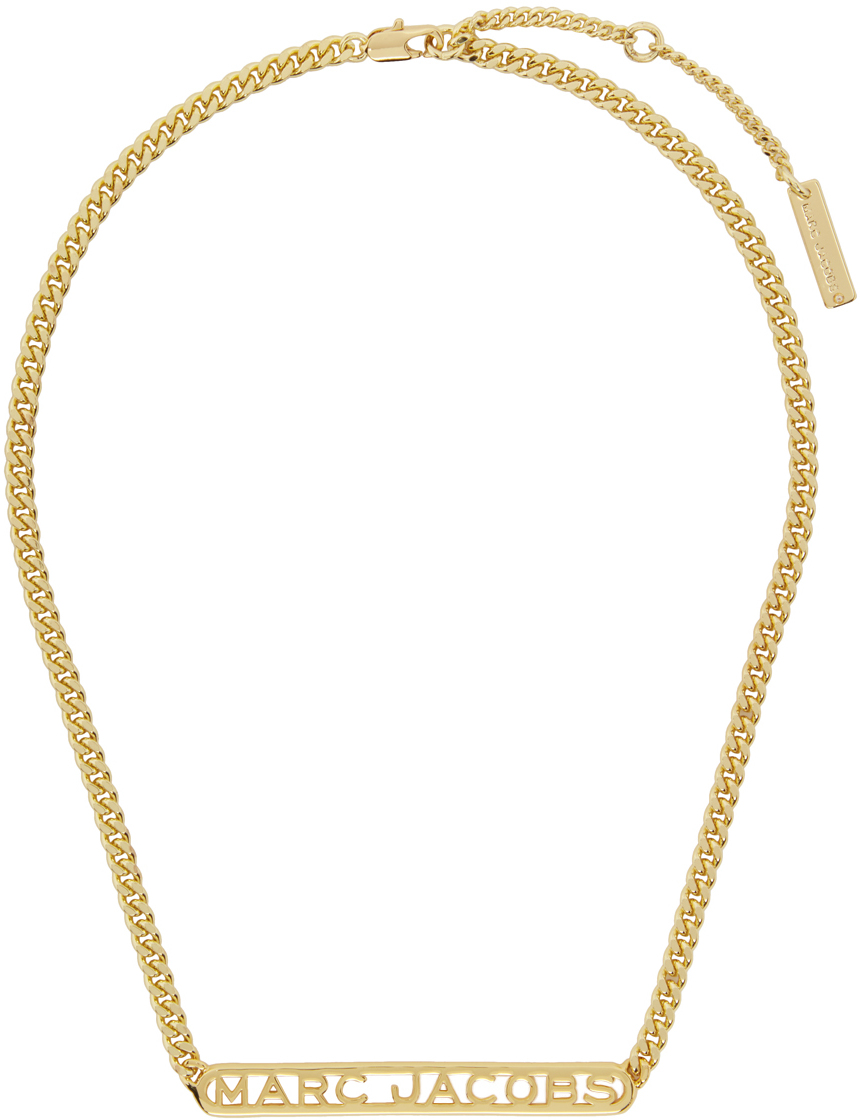 Marc Jacobs Gold 'the Monogram Chain' Necklace In 710 Gold