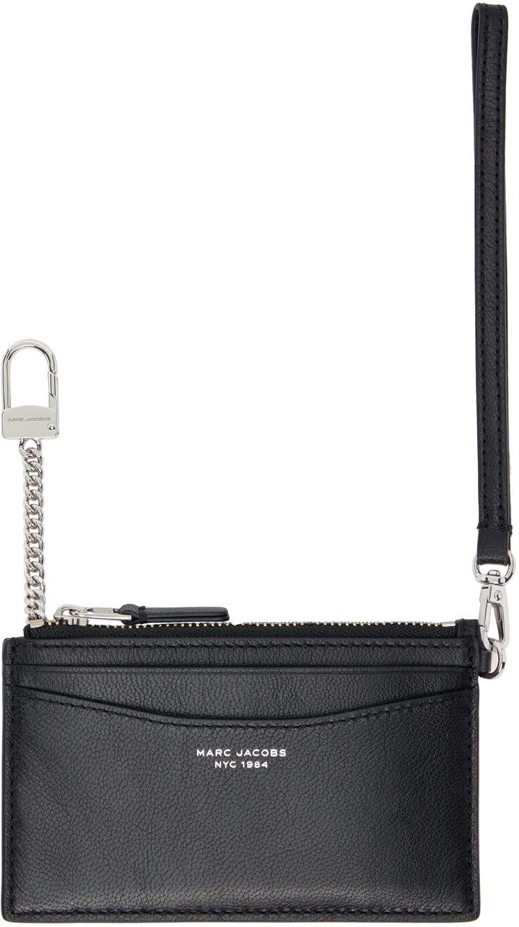 Marc Jacobs Black 'The Slim 84 Top Zip Wristlet' Wallet SSENSE Canada