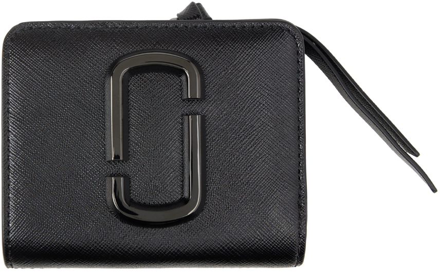 Marc Jacobs Black 'The Snapshot Mini Compact' Wallet