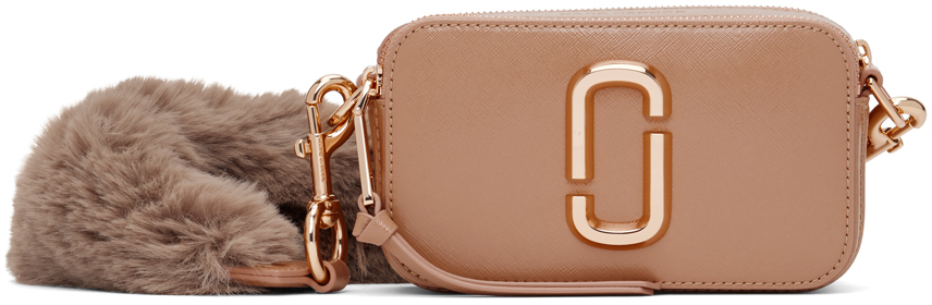 Marc Jacobs Pink & Brown 'The Snapshot' Bag - ShopStyle
