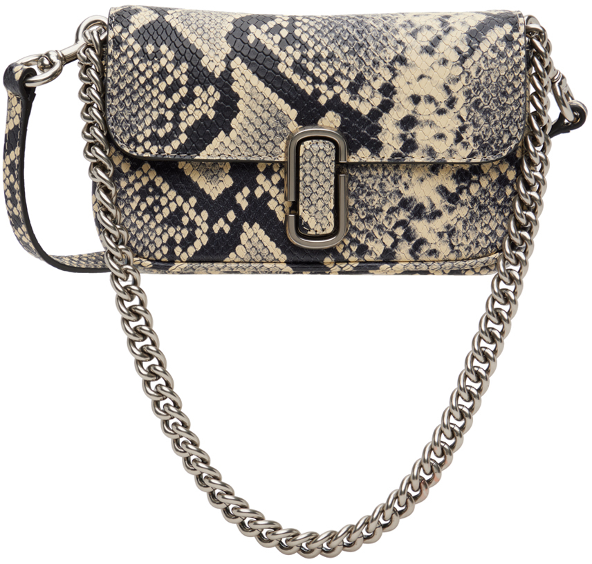 The J Marc Leather Shoulder Bag in Beige - Marc Jacobs