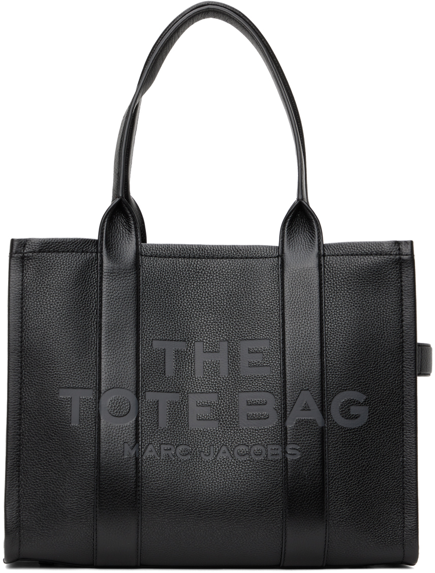 Marc Jacobs Black 'The Leather' Large Tote