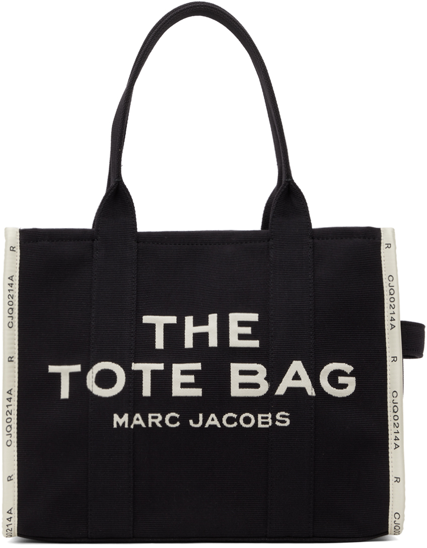 The Large Canvas Tote Bag in Black - Marc Jacobs