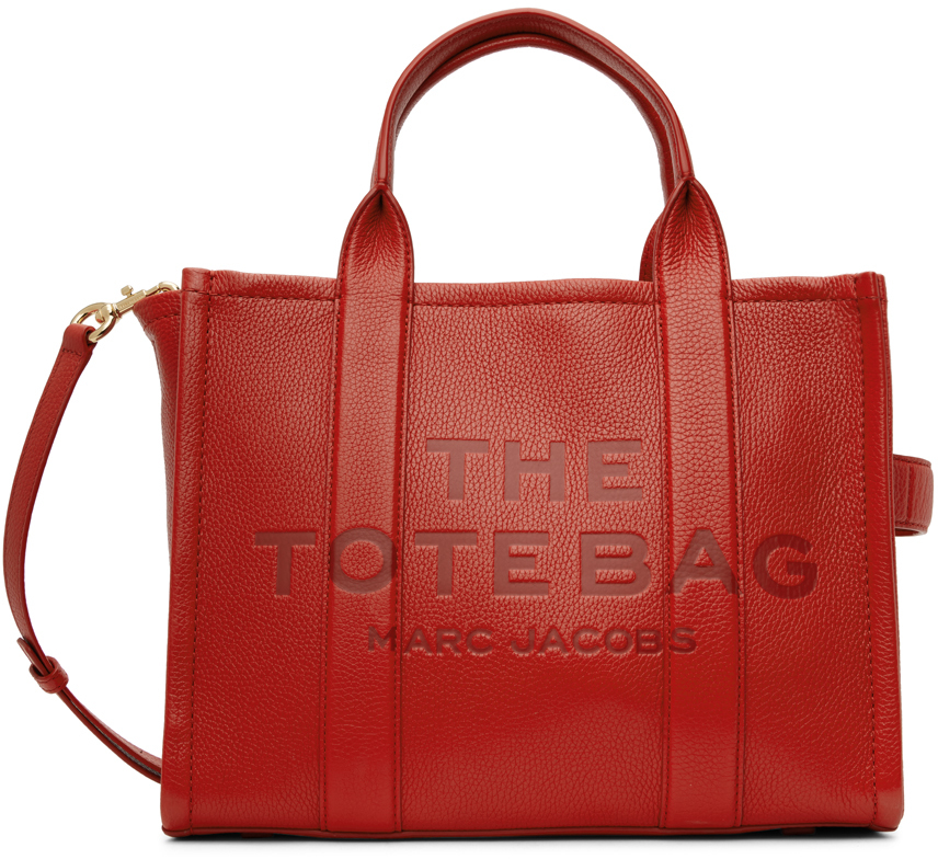 Marc Jacobs Red 'The Leather Medium Tote Bag' Tote