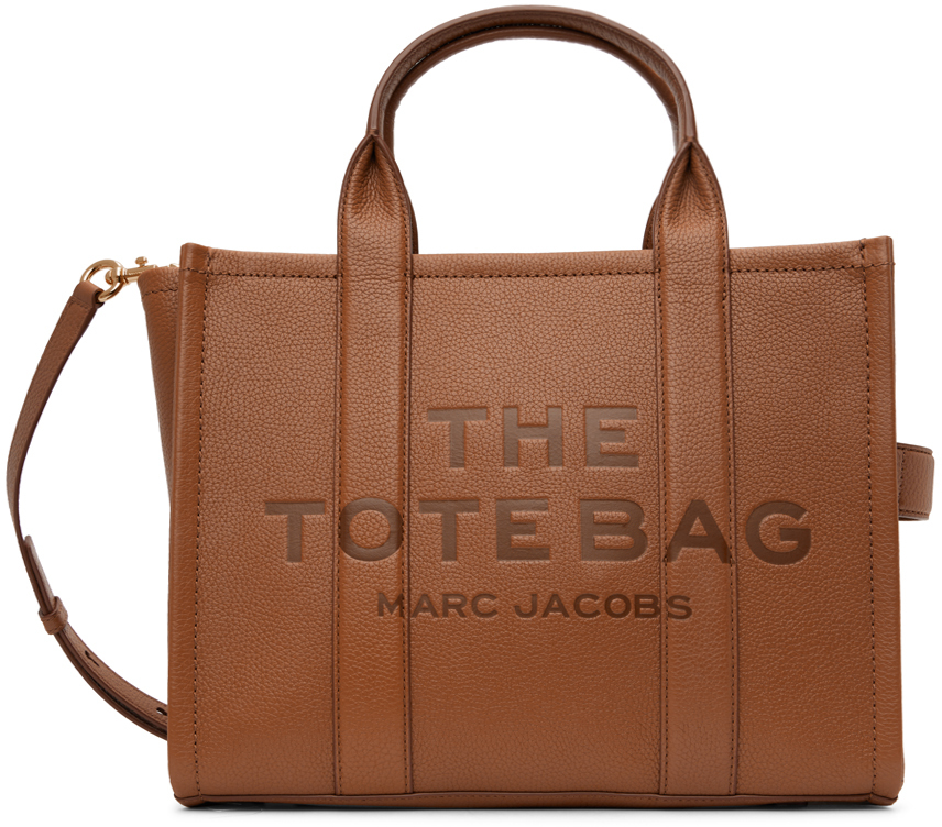 Marc Jacobs Brown 'The Leather Medium Tote Bag' Tote