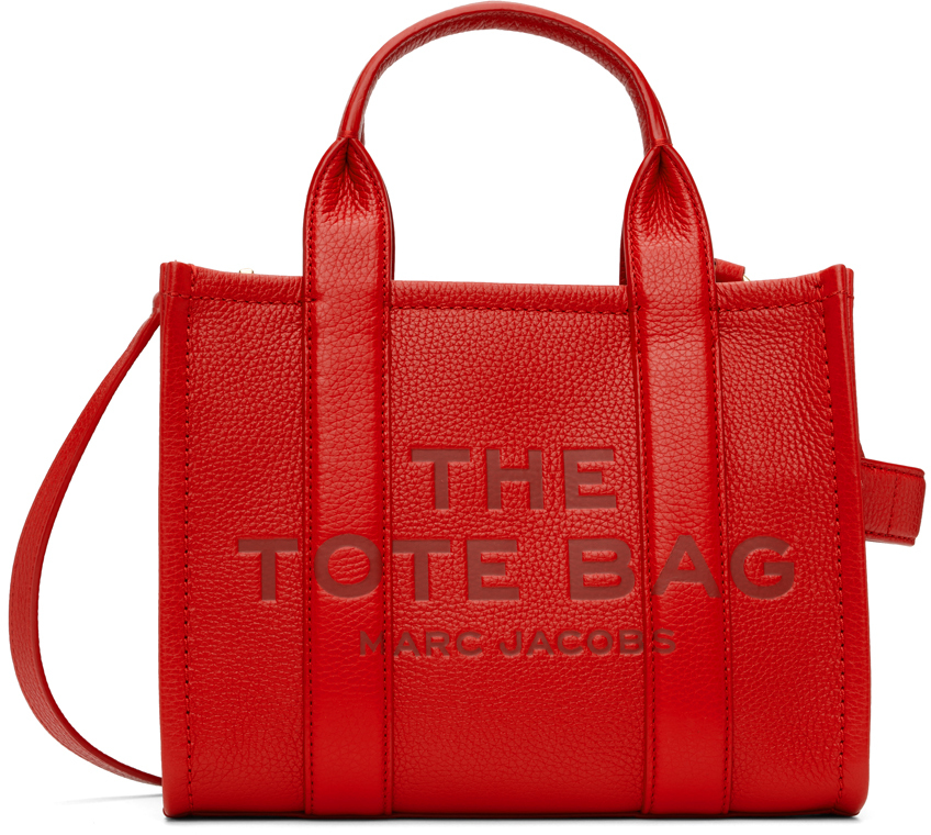 Marc Jacobs Red 'The Leather Small' Tote
