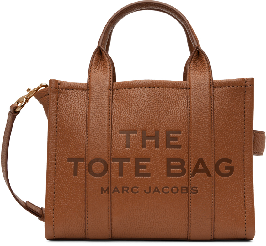 Marc Jacobs Brown 'The Leather Mini Tote Bag' Tote