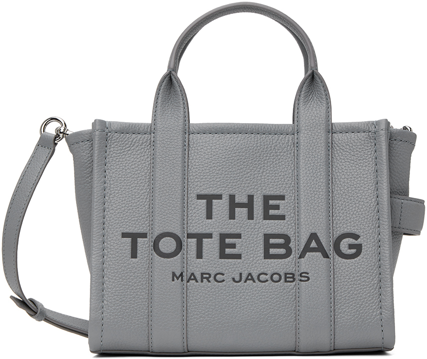 Marc Jacobs: Gray Mini 'The Tote Bag' Tote | SSENSE UK