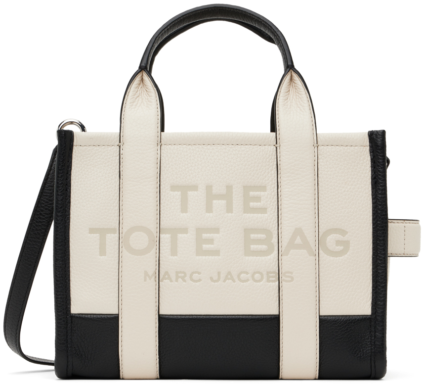 Marc Jacobs Black & Off-White 'The Colorblock Small' Tote