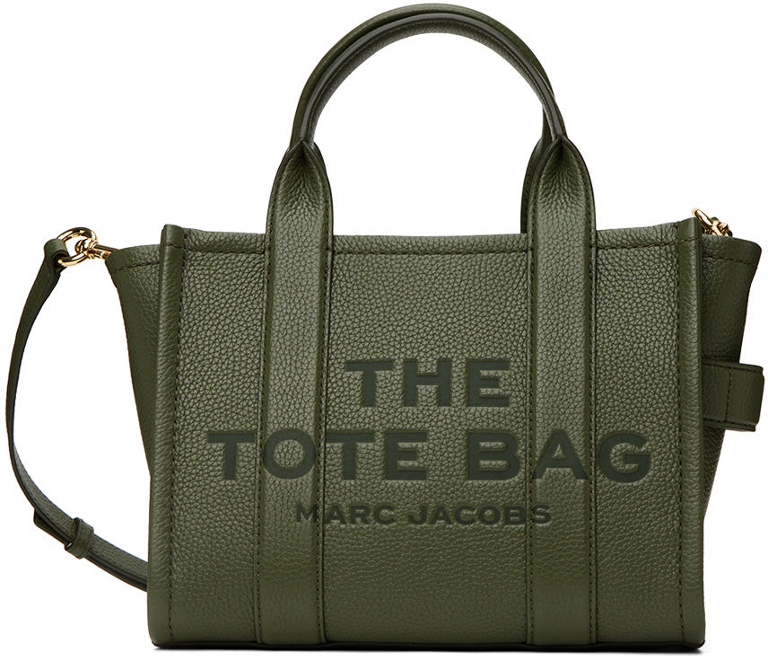 Marc Jacobs Khaki 'The Leather Small' Tote