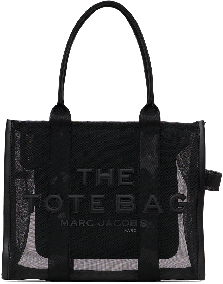 Marc Jacobs Black Large Mesh 'the Tote Bag' Tote In 018 Blackout