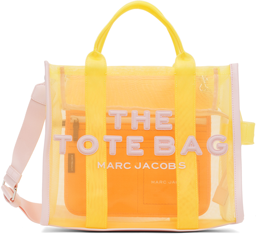 Marc Jacobs Yellow & Pink Medium 'The Tote Bag' Tote