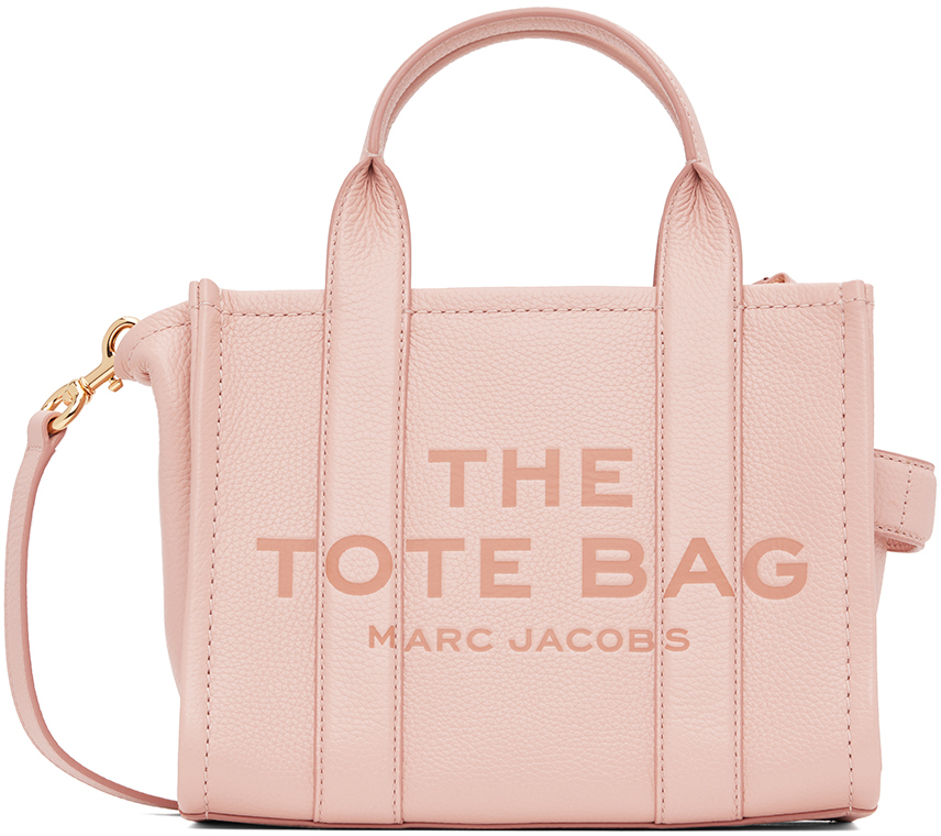 MARC JACOBS THE SMALL TOTE BAG LEATHER ROSE