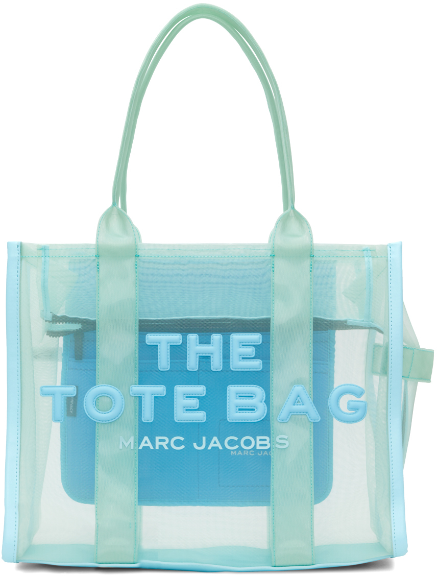 Marc Jacobs Pale Blue The Mesh Large Tote Bag