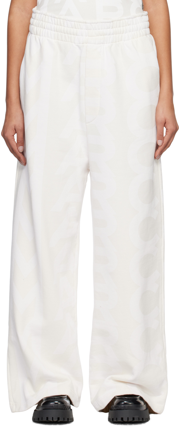 Marc Jacobs: White 'The Monogram' Lounge Pants | SSENSE