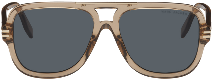 Marc Jacobs Brown Aviator Sunglasses