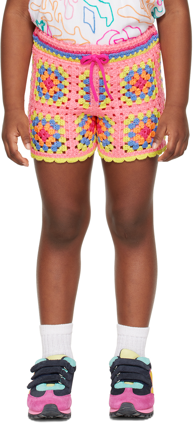 Shop Marc Jacobs Kids Pink Drawstring Shorts In 44g Rose Candy