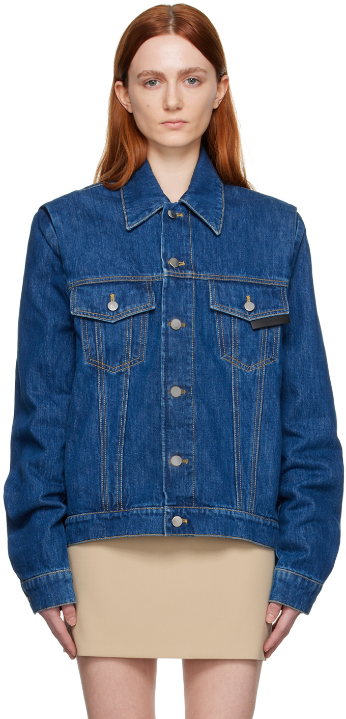 Blue Lexxus 23 Denim Jacket by Bianca Saunders on Sale