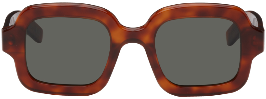 Retrosuperfuture Tortoiseshell Benz Sunglasses In Havana Diversa