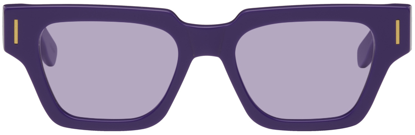 Shop Retrosuperfuture Purple Storia Francis Sunglasses