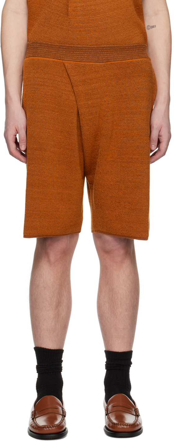 Orange Three-Pocket Shorts